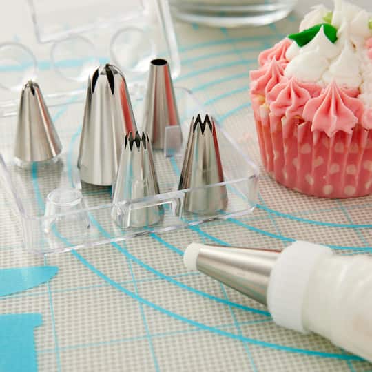 6 Pack: Cupcake Tip Set with Case by Celebrate It®